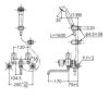 TOTO 浴室シャワー蛇口　TMS20C　図面