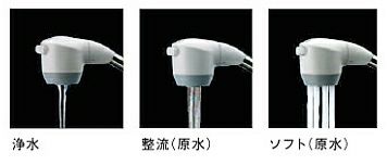 TOTO 浄水器兼用混合栓 TKG38BS 吐水種類