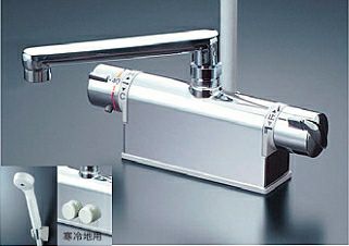 Kf771nt Kvkデッキ形サーモシャワー蛇口 取付ピッチ85mm 修理 交換 取り付け