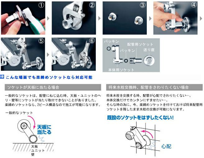 KF5000THA　KVK  蛇口　交換方法