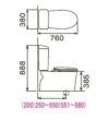 YBC-ZA10H・DT-ZA150HN 寸法 アメージュZ便器