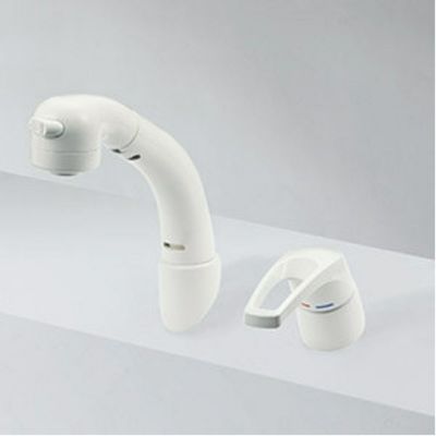 KVK45度傾斜の洗面所蛇口のKM8019N