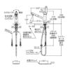 キッチン水栓TKS05305JAの図面